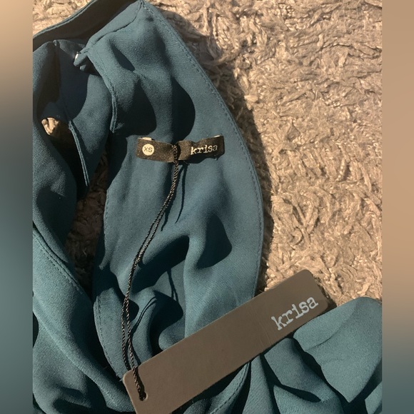 NWT Krisa Halter Asymmetrical Ruffle Mini XS - Picture 15 of 16